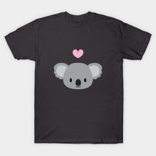 Cute koalas and pink hearts T-Shirt